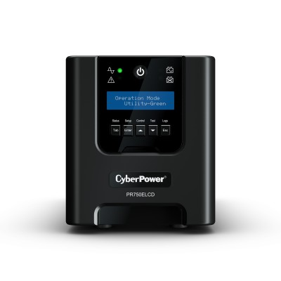 ИБП CyberPower PR750ELCD, Line-Interactive, 750VA/675W, 6 IEC-320 С13 розеток, 750VA