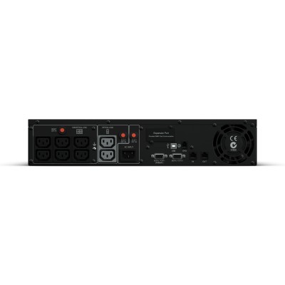 ИБП CyberPower PR1000ELCDRT2UA, Rackmount, Line-Interactive, 1000VA/900W, 8 IEC-320 С13 розеток, PR1000ELCDRT2UA