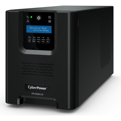 ИБП CyberPower PR1500ELCD, Line-Interactive, 1500VA/1350W, 8 IEC-320 С13 розеток, PR1500ELCD