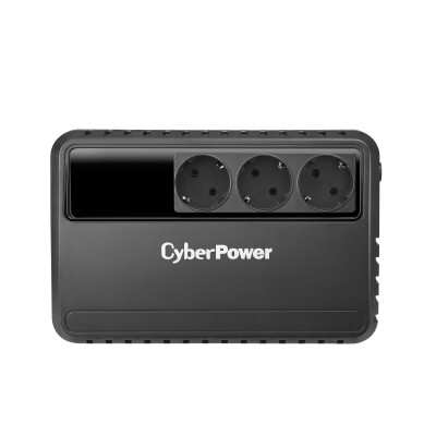 ИБП CyberPower BU600E, Line-Interactive, 600VA/360W, 3 Schuko розетки, Black, 0.28х0.14х0.23м., 4.4кг. UPS Line-Interactive CyberPower BU600E 600VA/360W (3 EURO) BU600E