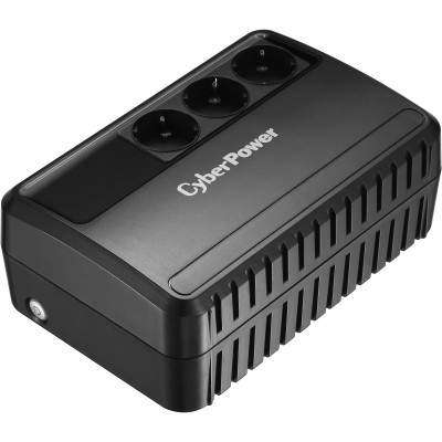 ИБП CyberPower BU600E, Line-Interactive, 600VA/360W, 3 Schuko розетки, Black, 0.28х0.14х0.23м., 4.4кг. UPS Line-Interactive CyberPower BU600E 600VA/360W (3 EURO) BU600E