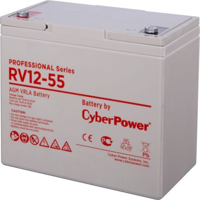 Аккумуляторная батарея PS CyberPower RV 12-55 12 В 55 Ач 12-55