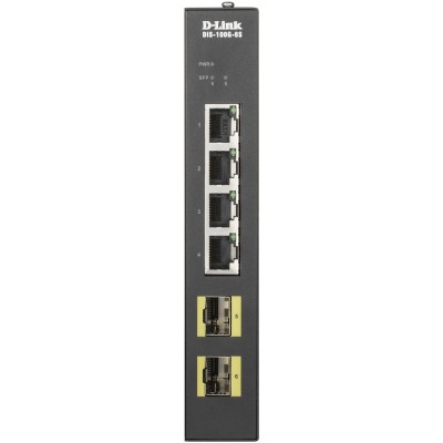 Коммутатор DIS-100G-6S Unmanaged Industrial Switch 4x1000Base-T D-Link