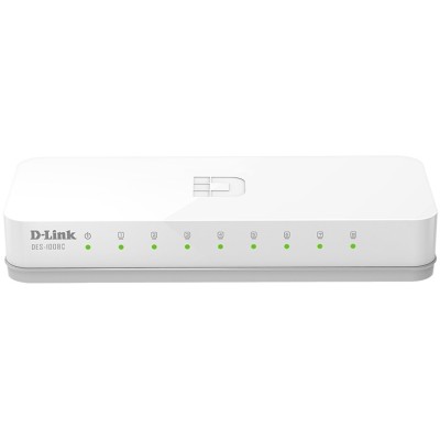 Коммутатор DES-1008C Unmanaged Switch 8x100Base-TX D-Link