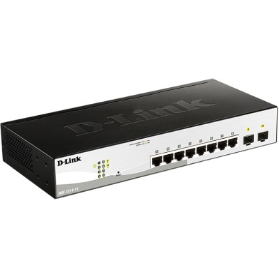 Коммутатор DGS-1210-10/FL Managed L2 Switch 8x1000Base-T D-Link