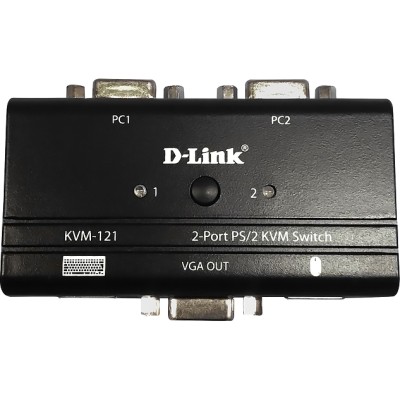 Коммутатор KVM-121 2-port KVM Switch D-Link