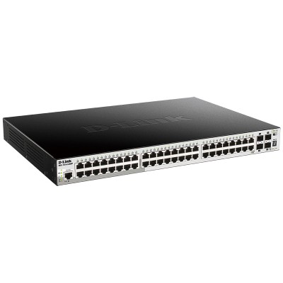 Сетевой коммутатор DGS-1510-52XMP SmartPro L2+ Stackable Switch 48x1000Base-T PoE D-Link