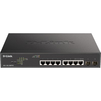 Коммутатор EasySmart L2 Switch 8х1000Base-T PoE D-Link