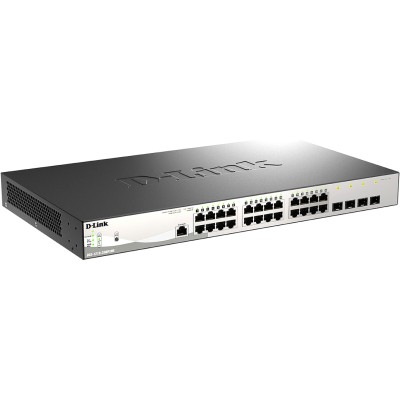 Коммутатор DGS-1210-28MP/ME Managed L2 Metro Ethernet Switch 24x1000Base-T PoE D-Link