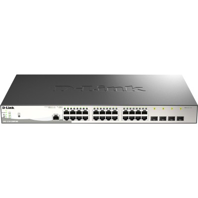 Коммутатор DGS-1210-28MP/ME Managed L2 Metro Ethernet Switch 24x1000Base-T PoE D-Link