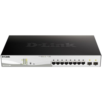 Коммутатор DGS-1210-10MP/FL Managed L2 Switch 8x1000Base-T PoE D-Link