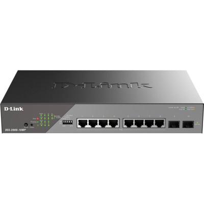 Сетевой коммутатор Smart L2 Surveillance Switch 8х1000Base-T PoE D-Link