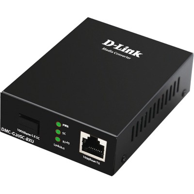 Трансивер DMC-G20SC-BXU WDM Media Converter 1000Base-T to 1000Base-LX D-Link