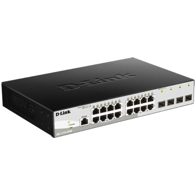 Коммутатор DGS-1210-20/ME/B Managed L2 Metro Ethernet Switch 16x1000Base-T D-Link