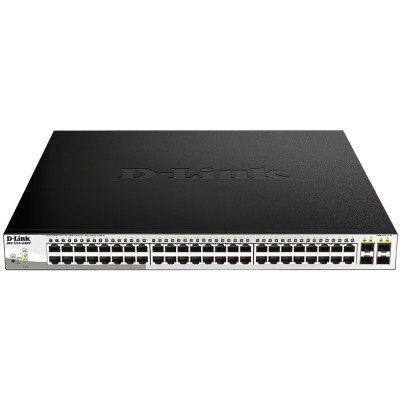 Коммутатор DGS-1210-52MPP Smart L2 Switch 48х1000Base-T PoE D-Link