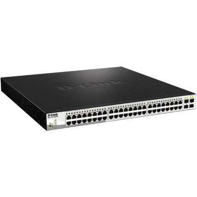 Коммутатор DGS-1210-52MPP Smart L2 Switch 48х1000Base-T PoE D-Link