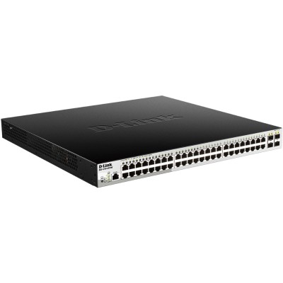 Коммутатор DGS-1210-52P/ME/B Managed L2 Metro Ethernet Switch 48x1000Base-T PoE D-Link