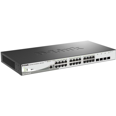 Коммутатор DGS-1210-28P/ME/B Managed L2 Metro Ethernet Switch 24x1000Base-T PoE D-Link