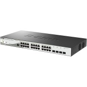 Коммутатор DGS-1210-28P/ME/B Managed L2 Metro Ethernet Switch 24x1000Base-T PoE D-Link