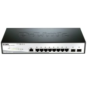 Коммутатор Managed Gigabit Switch with 8 10/100/1000Base-T + 2 SFP Ports D-Link