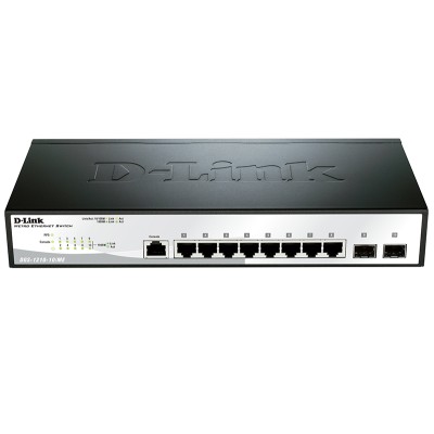 Коммутатор Managed Gigabit Switch with 8 10/100/1000Base-T + 2 SFP Ports D-Link