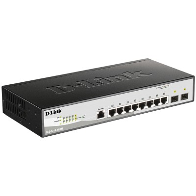 Коммутатор DGS-1210-10/ME/B Managed L2 Metro Ethernet Switch 8x1000Base-T D-Link