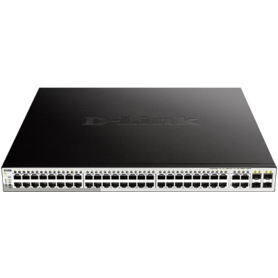 Коммутатор DGS-1210-52MP/FL Managed L2 Switch 48x1000Base-T PoE D-Link