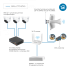 Комплект усиления интернета DS-4G-19/4KIT