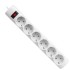 Сетевой фильтр Defender DFS 153 3 м, белый, 6 розеток Surge Protector Defender DFS 153 3m, white, 6 outlets