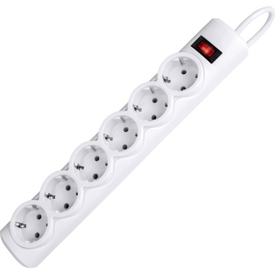 Сетевой фильтр Defender DFS 153 3 м, белый, 6 розеток Surge Protector Defender DFS 153 3m, white, 6 outlets