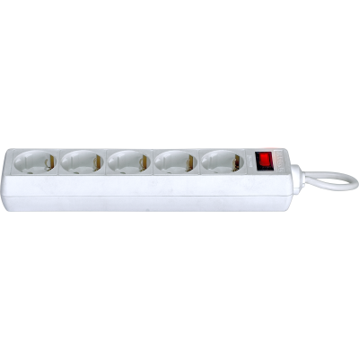 Сетевой фильтр Defender ES 1.8 1,8 м, белый, 5 розеток Surge Protector Defender ES 1.8 1,8m, white, 5 outlets