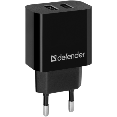 Defender Сетевой адаптер UPC-21 2xUSB,5V/2.1А кабель microUSB