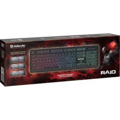 Defender Проводная игровая клавиатура Raid GK-778DL RU, Rainbow,104 кнопки