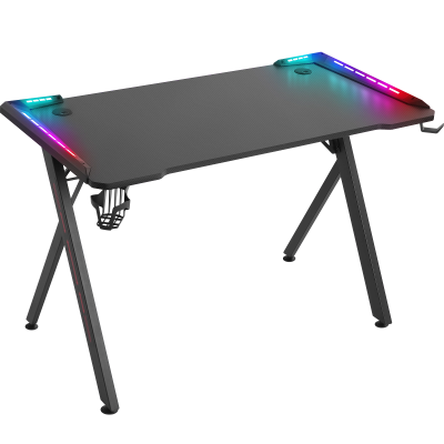 Defender Игровой стол Gamer RGB,подвес круж+гарн.,черн,120