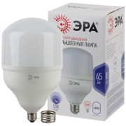 Лампа светодиодная высокомощная STD LED POWER T160-65W-6500-E27/E40 65Вт T160 колокол 6500К холод. бел. E27/E40 (переходник в компл.) 5200лм Эра Б0027924