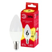 Лампа светодиодная LINE LED B35-6W-827-E14 R B35 6Вт свеча E14 тепл. бел. ЭРА Б0052383