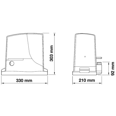 Комплект автоматики для откатных ворот ROX1000KIT