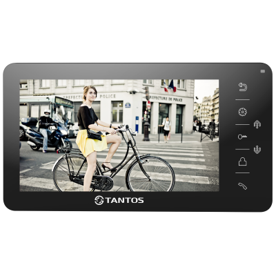 Монитор видеодомофона Tantos Amelie HD (Black) Сенсорные кнопки 7" AHD (1080p)