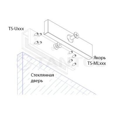 TS-U180 Tantos U-адаптер для крепления якоря