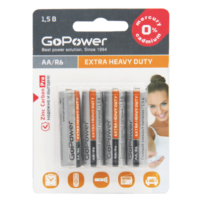 Батарейка GoPower R03 AAA (00-00015595)