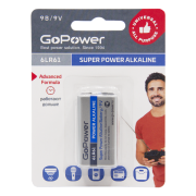 Батарейка GoPower Крона 6LR61 (00-00017863)