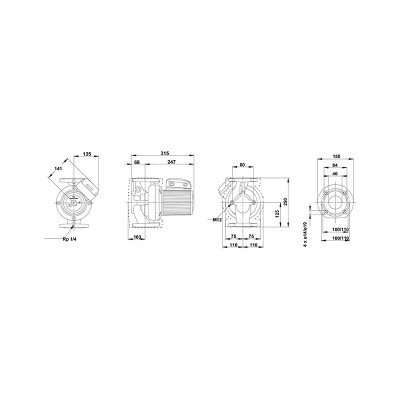 Насос циркуляционный Grundfos UPS 40-60/2 F (1х220)