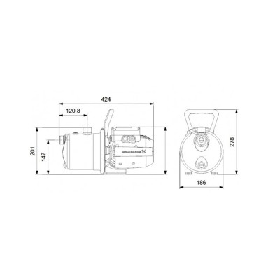 Насос самовсасывающий Grundfos JP 4-47