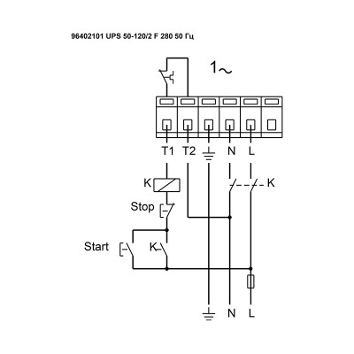 Насос циркуляционный Grundfos UPS 50-120 F (1x220)