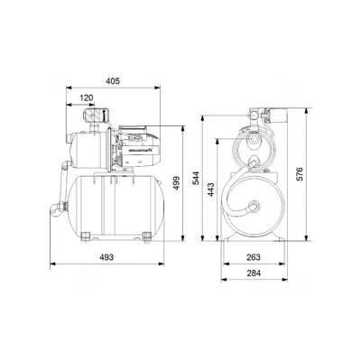 Установка насосная самовсасывающая Grundfos JP 4-47 PT-H