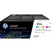 Тонер-картридж набор из 3 шт HP 312A CYM Tri-Pack LJ Toner Cartridge (CF440AM)