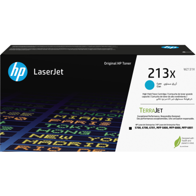 Тонер-картридж HP 213X Cyan High Yield Original LaserJet Toner Cartridge