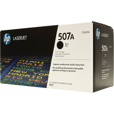 Тонер-картридж HP 507A Black LaserJet Toner Cartridge (CE400A)