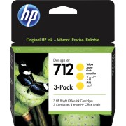 Набор картриджей HP 712 3-Pack 29-ml Yellow DesignJet Ink Cartridge (3ED79A)