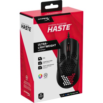 Манипулятор игровой мышь HyperX Pulsefire Haste Black (4P5P9AA)